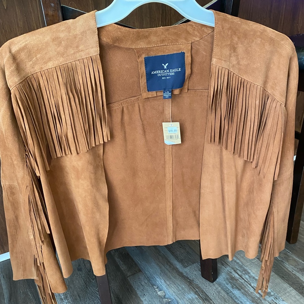 American eagle suede jacket